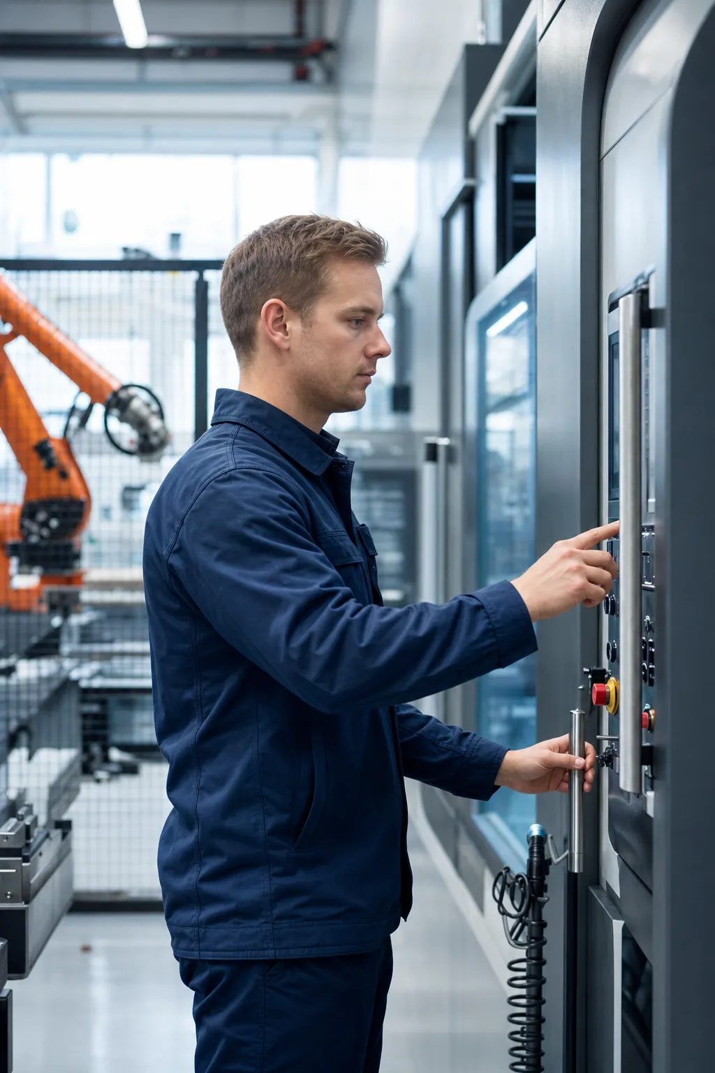 Tekniskt arbete i en industriell miljö
